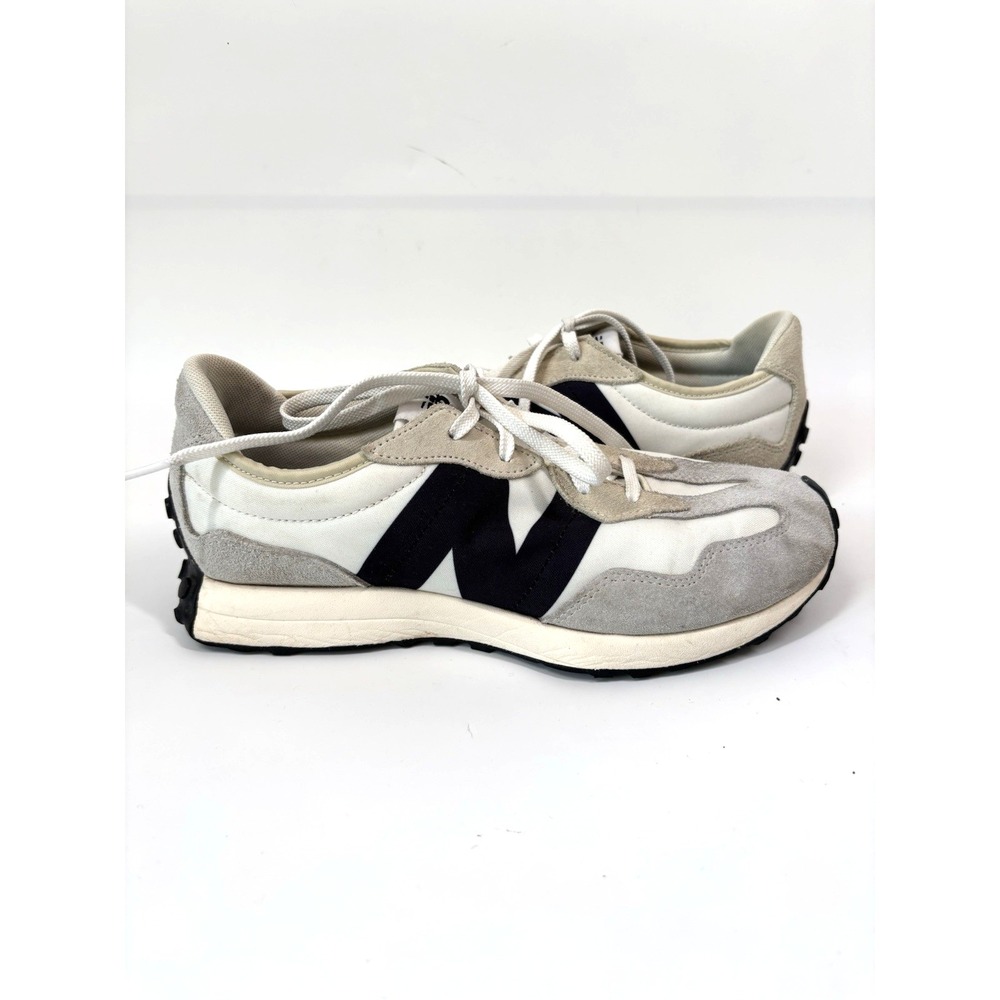 New Balance 327 Shoes Boys 6.5 White Black Gray Running Sneakers Casual